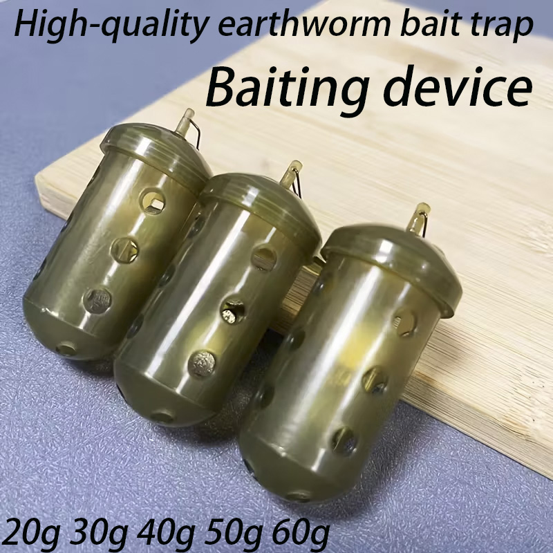 Fishing Line Dispenser - Gabbia per esche da pesca cilindrica,