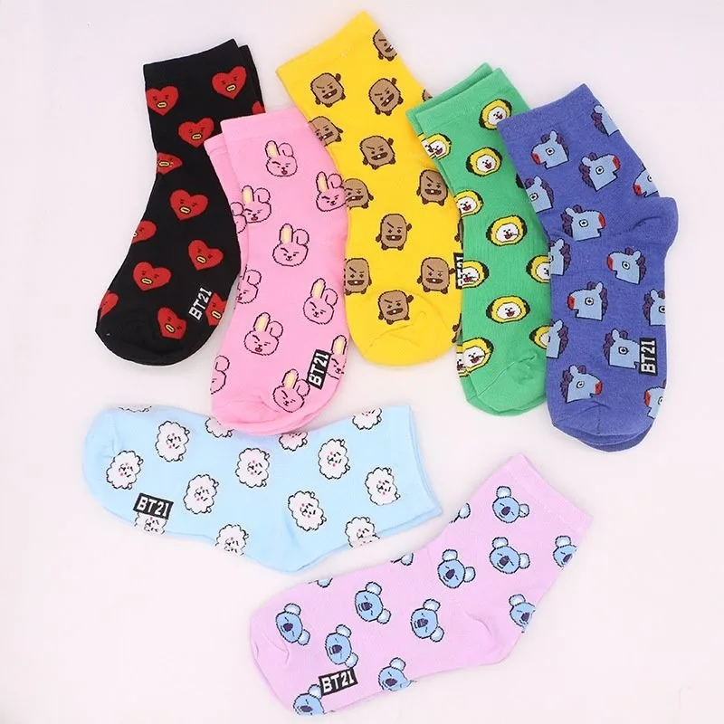 Calzini Kawaii BT21 Cartoon, C - Tippet Line recensione e prezzo