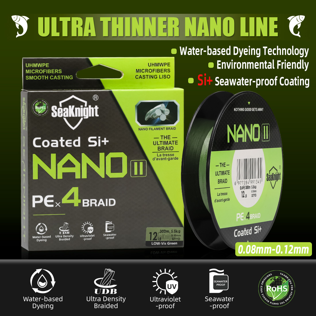 SeaKnight Marca NANO II Serie  - Copolymer Line recensione e prezzo