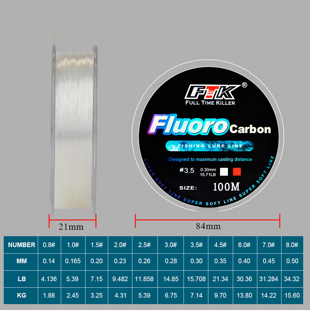 Lenza da pesca con esca in flu - Fluorocarbon Line recensione e prezzo
