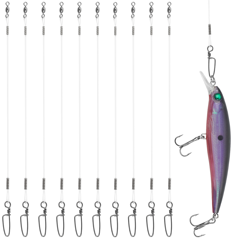10 pezzi leader di pesca in fl - Fluorocarbon Line recensione e prezzo